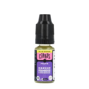 VDLV's Cirkus Mangue Framboise Sel de Nicotine 10ml e-liquid