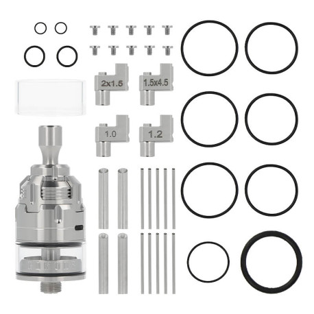 Box contents of GD Mods' Ignis RDTA atomizer