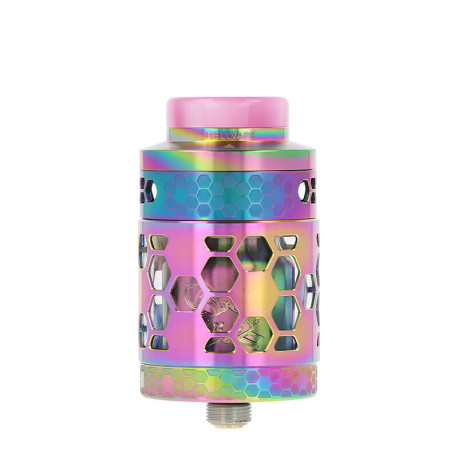 Hellvape's Dead Rabbit 4 RTA Pro atomizer in Rainbow