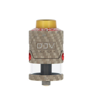 DJV's Tank V2 RDTA 26mm atomizer in Red