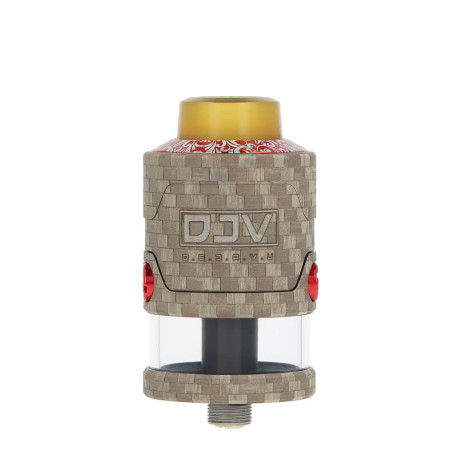 DJV's Tank V2 RDTA 26mm atomizer in Red