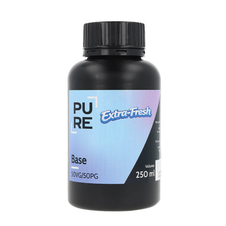 PURE's Extra Fresh 250ml DIY Base Liquid in 50PG/50VG