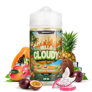 Hello Cloudy's Tropical Berries eliquid in 200ml