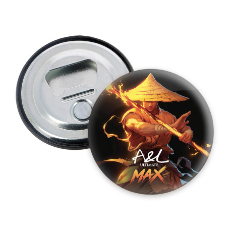 Magnetic bottle opener by A&L with Raiden design