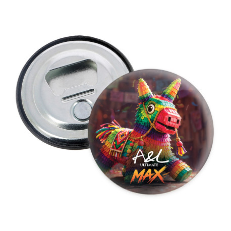 Magnetic bottle opener by A&L with Pinata design