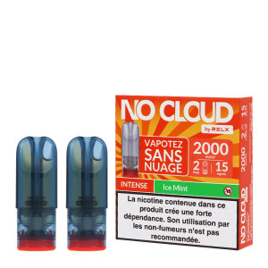 The two RELX's No Cloud Ice Mint Intense Pre-filled Cartridges
