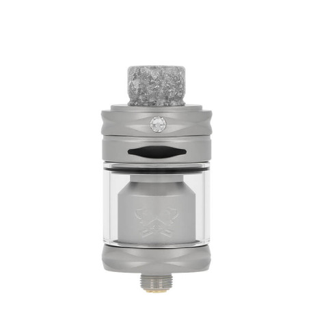 Hellvape's Dead Rabbit Mini RDL RTA atomizer in Matte Silver