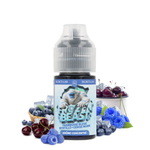 Secret's Lab's Frozen Beast Framboise Bleue Myrtille Cerise Noir concentrate in 30ml