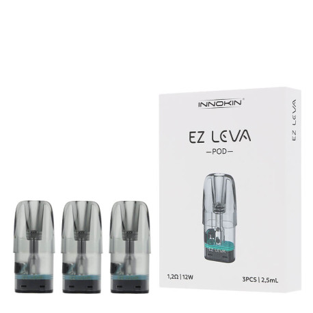The pack of three Innokin Ez Leva 1.2ohm cartridges