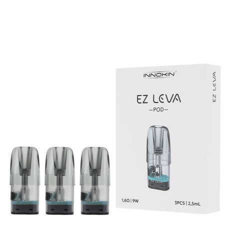 The pack of three Innokin Ez Leva 1.6ohm cartridges