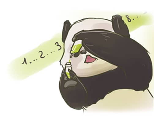 The panda guides you for DIY