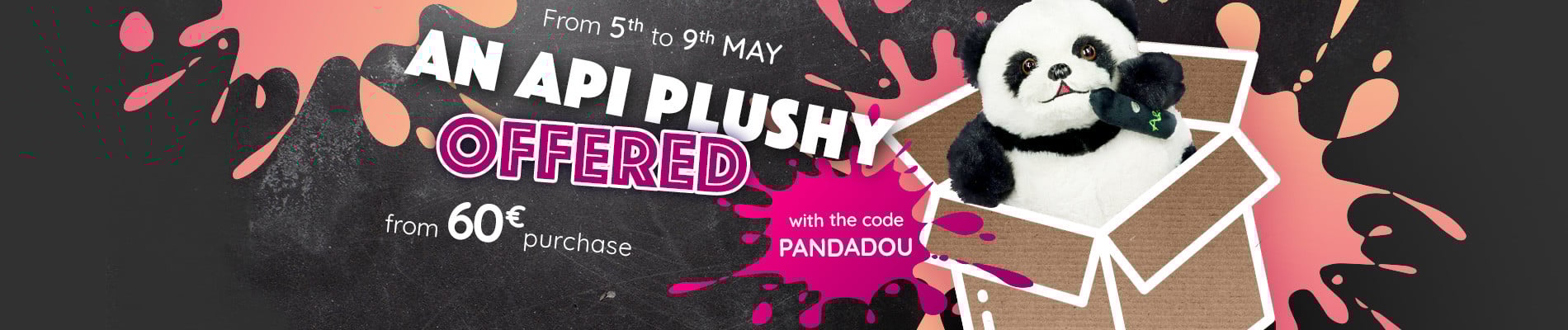 Free Plushy May 2025 with discount code PANDADOU