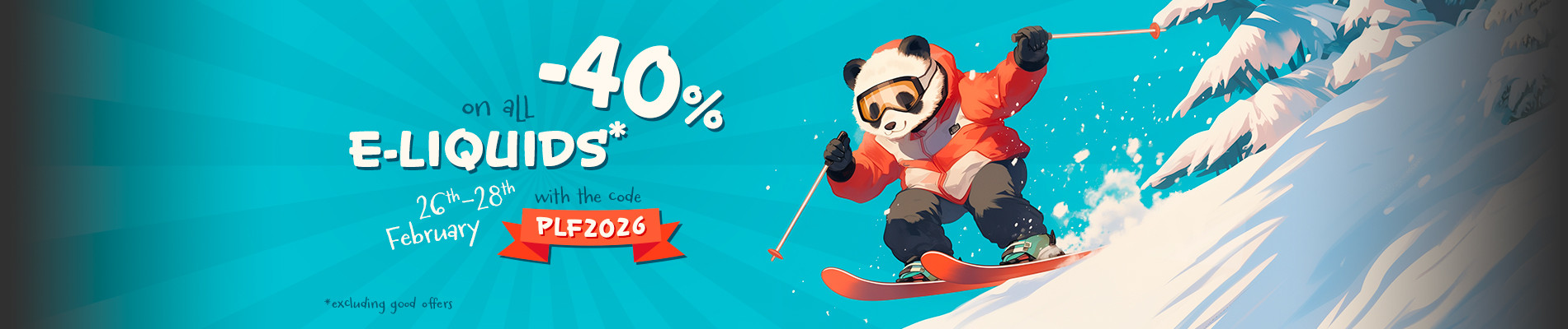 -40% on all E-liquids