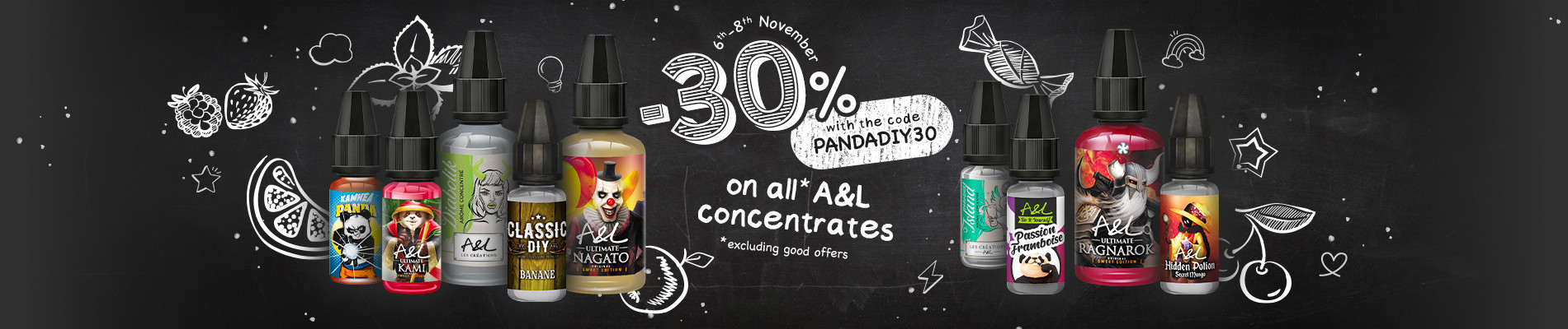 -30% on all A&L concentrates