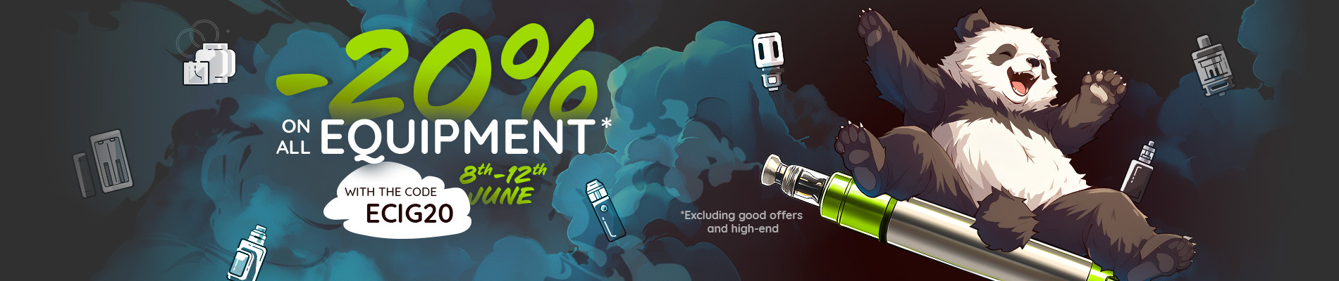 20% off all Equipment
