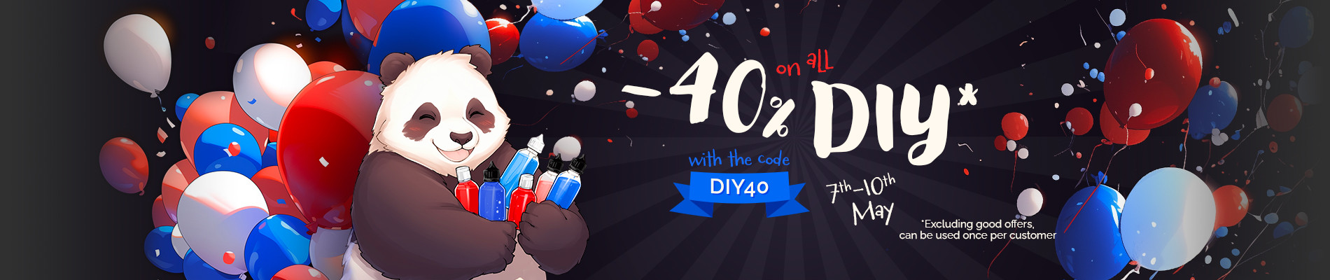 -40% on all DIY - 7th - 10th May