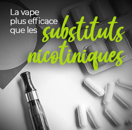 La vape plus efficace que les substituts nicotiniques pour diminuer sa consommation de cigarettes