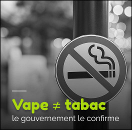 Vaper n’est pas fumer : c’est officiel !