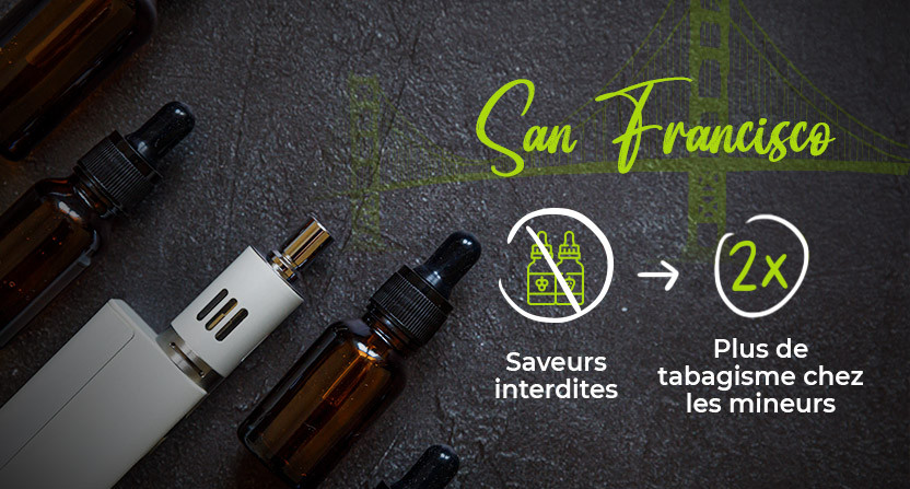 Augmentation du tabagisme à San Francisco après l'interdiction des saveurs dans les e-liquides