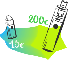 Différents prix des e-cigarettes