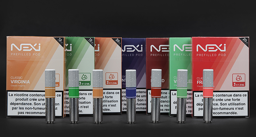Différentes cartouches compatibles avec la Nexi One