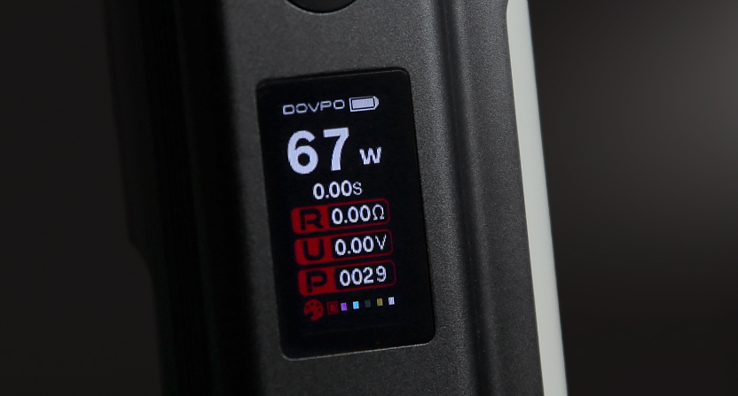 L'écran de la Flipside de Dovpo