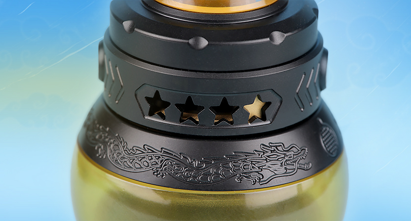 les orifices d'airflow du clearomiseur Dragon Ball Sub-Ohm de Fumytech