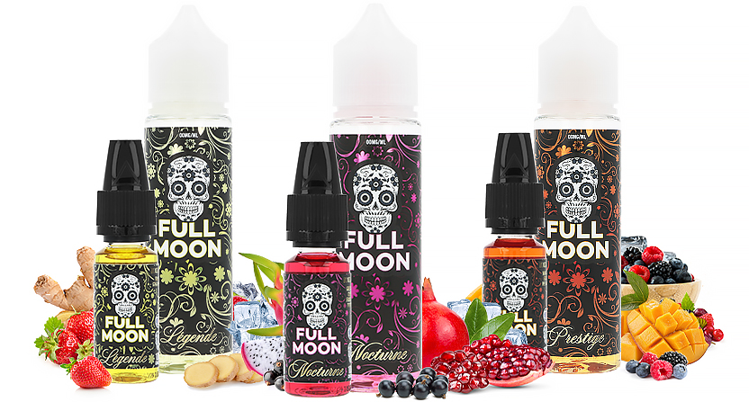 Gamme de concentrés et e-liquides 50ml Black Gold - Full Moon