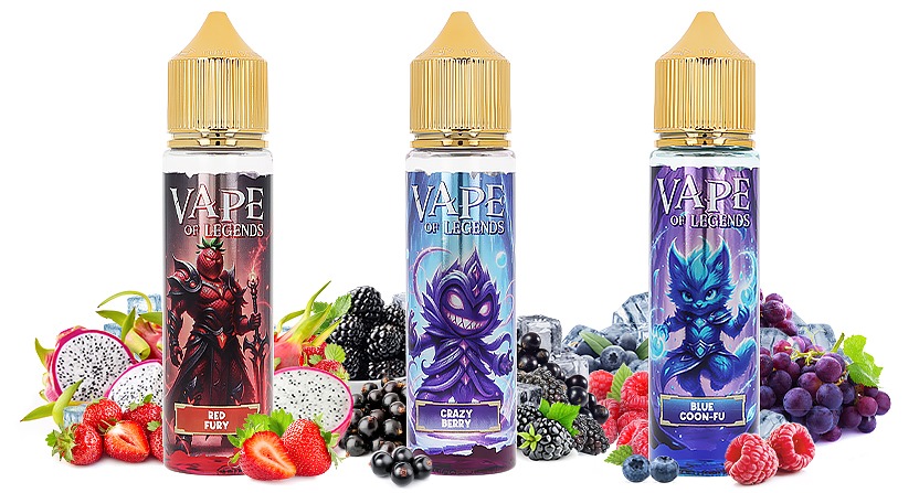 Gamme de e-liquides 50ml - Vape Of Legends