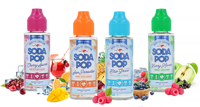 Gamme de E-liquides Soda Pop 100ml - The Fuu