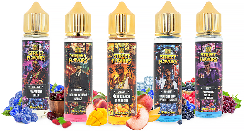 Gamme e-liquides street flavors tribal force