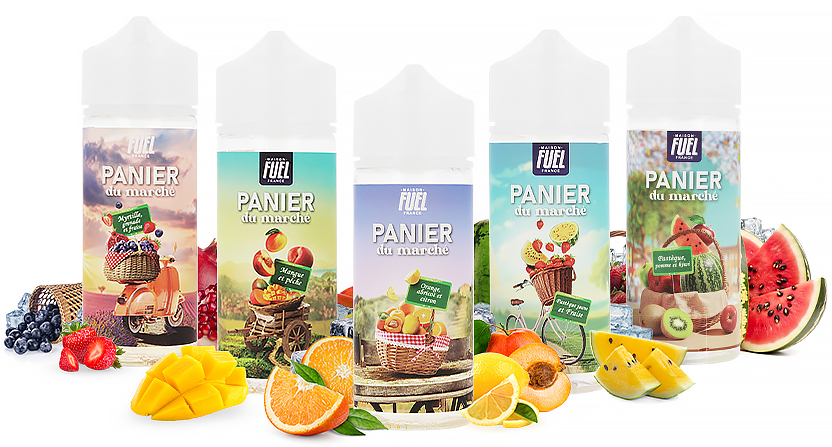Gamme de e-liquides 100ml Panier du Marché - Maison Fuel