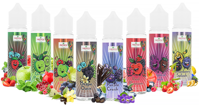 Gamme de e-liquides 50ml Oasis - Prestige Fruits