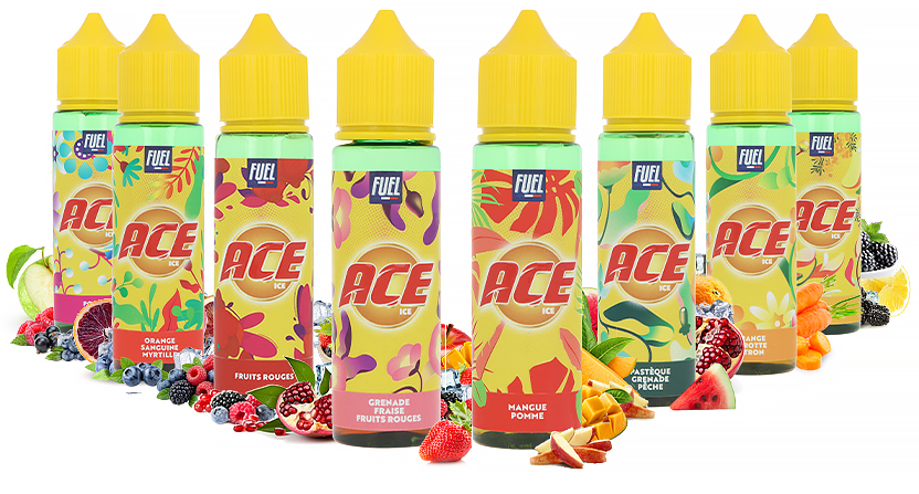 Gammes de e-liquides 50ml ACE - Maison Fuel