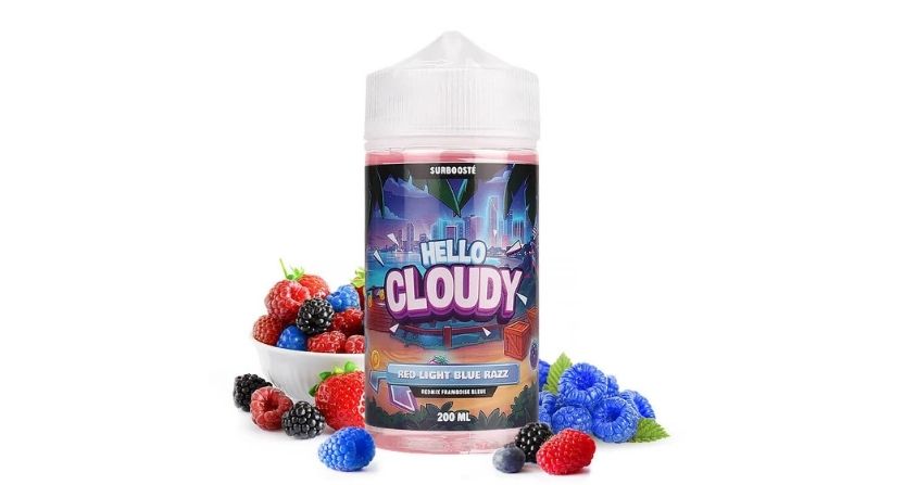 Red Light Blue Razz 200ml - Hello Cloudy