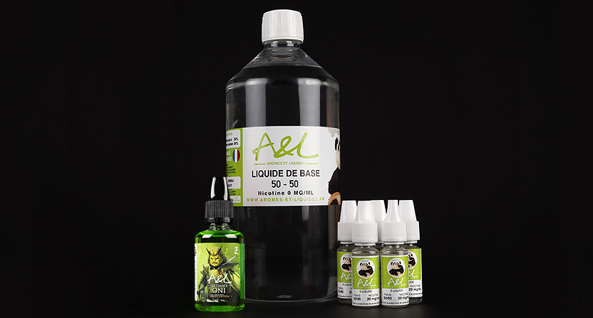 Pack liquide de base, boosters de nicotine, concentré Oni