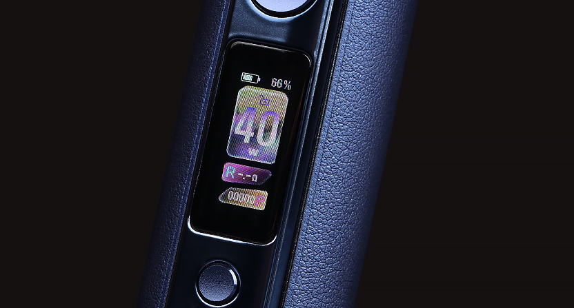 L'écran TFT couleur du pod Drag H40 Pro de Voopoo