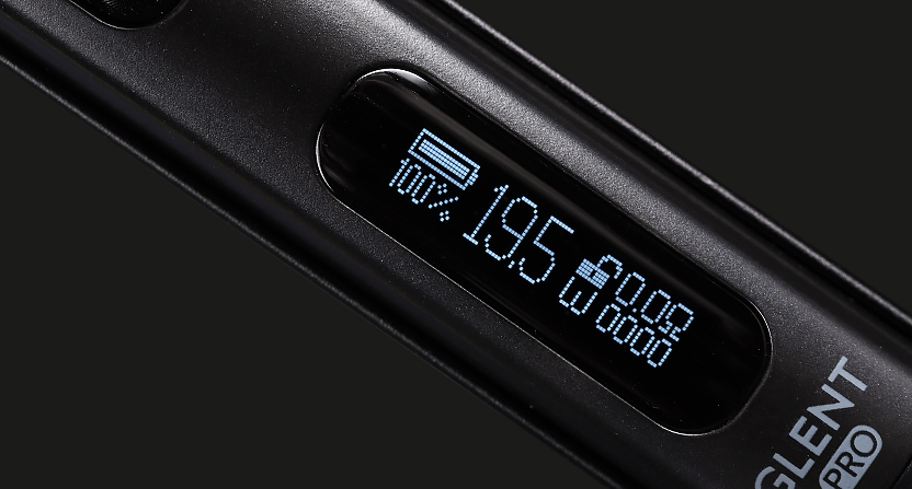 L'écran du pod Glent Pro par Justfog