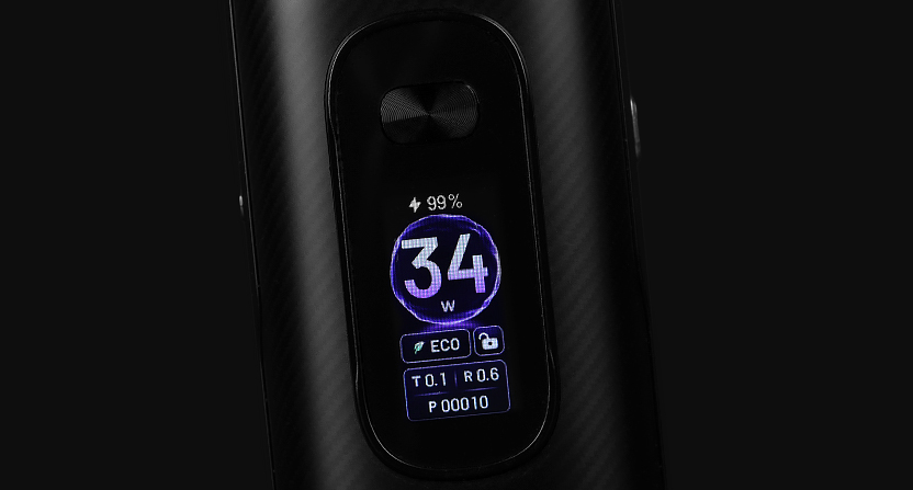 L'écran du pod Vprime 2 par OXVA