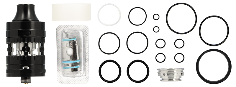 The contents of Aspire & Taifun’s Atlantis GT clearomiser kit