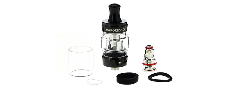 The contents of Vaporesso's GTX 18 clearomizer kit