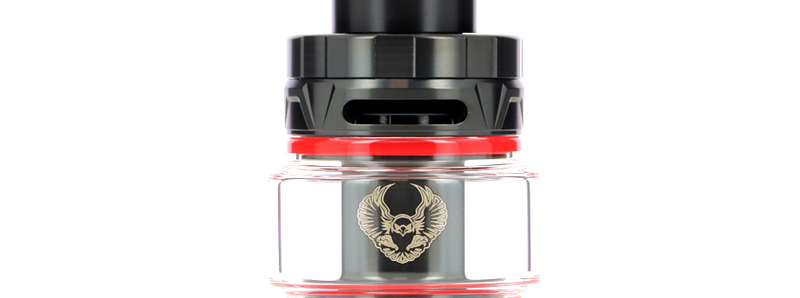 The top-airflow of the Sakerz Sub Ohm clearomizer by Horizon Tech