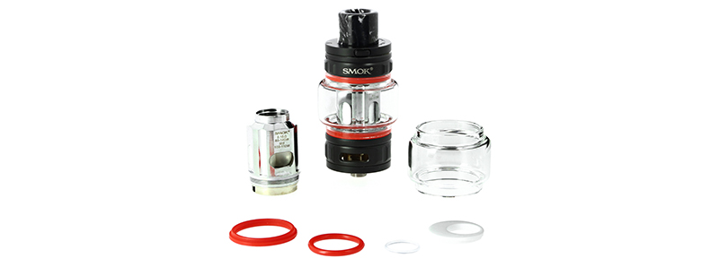 Contents of the box of the TFV18 clearomizer by Smok