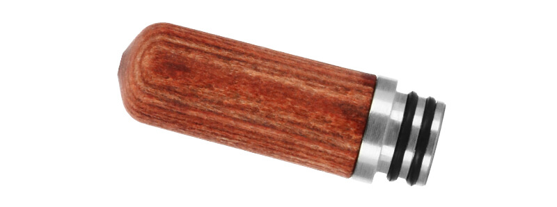 Zoom sur le drip-tip 510 Wooden de la marque Señor Drip Tip