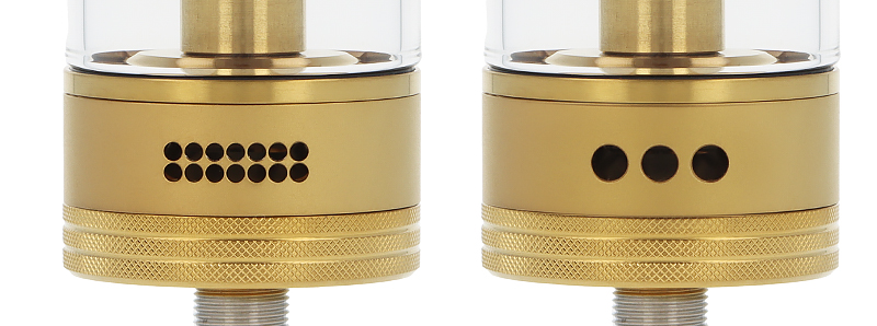 The two airflow rings of Thunder Cloud X Coilturd's AN RTA atomizer