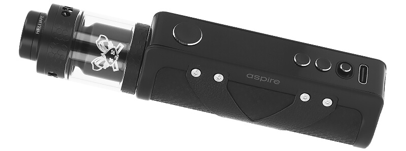 Hellvape's Dead Rabbit 4 RTA atomizer with Aspire's Huracan EX mod