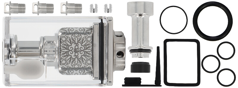 Box contents of Dotmod's DotRBA X atomizer