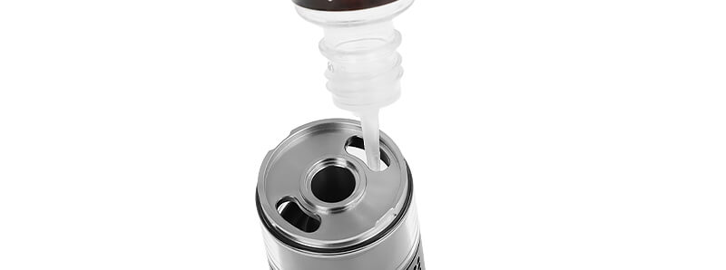 Le remplissage de l'atomiseur Hellbeast RTA de chez Hellvape