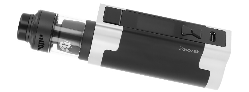 The Nightmare Mini RTA 25mm atomizer with Aspire's Zelos 3 mod