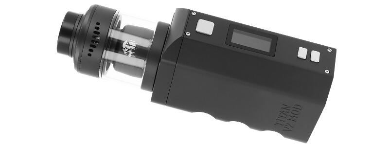 L'atomiseur Nightmare XL RTA 40mm avec la box Titan PWM V2 de chez Steam Crave